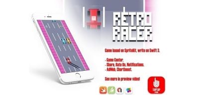 Retro Racer - iOS Xcode Source Code