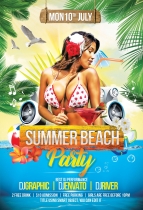 Summer Beach Party Flyer Template Screenshot 3