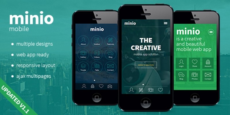 Minio - Mobile HTML Template