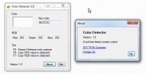 Color Detector Software Source Code Screenshot 2