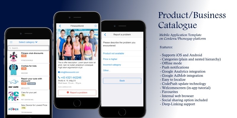 Product Catalog - Cordova App Template