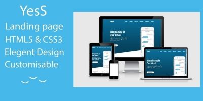 YesS - Responsive HTML5 Landing Page Template