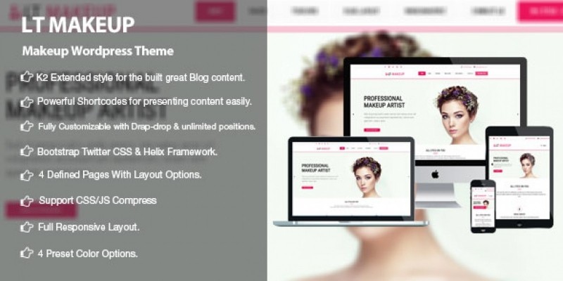 LT MakeUp - Beauty Salon WordPress Theme