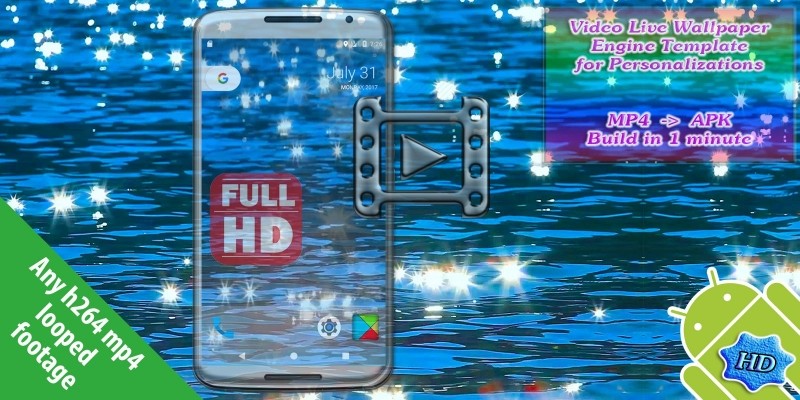 Video Live Wallpaper Engine Template For Android