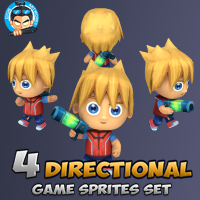 4-Directional Game Character Sprites