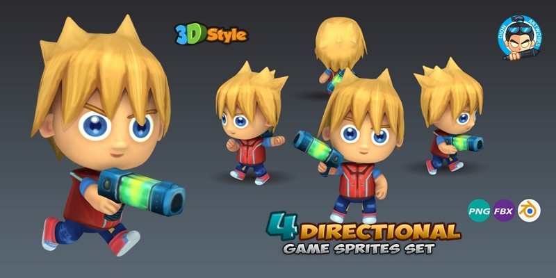 4-Directional Game Character Sprites