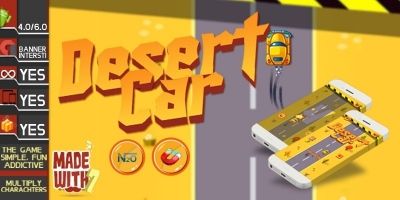 Desert Car - Buildbox Game Template