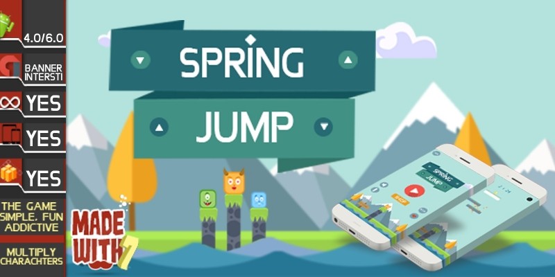 Spring Jump - Buildbox Game Template