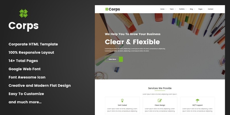 Corps - Corporate Business HTML Template