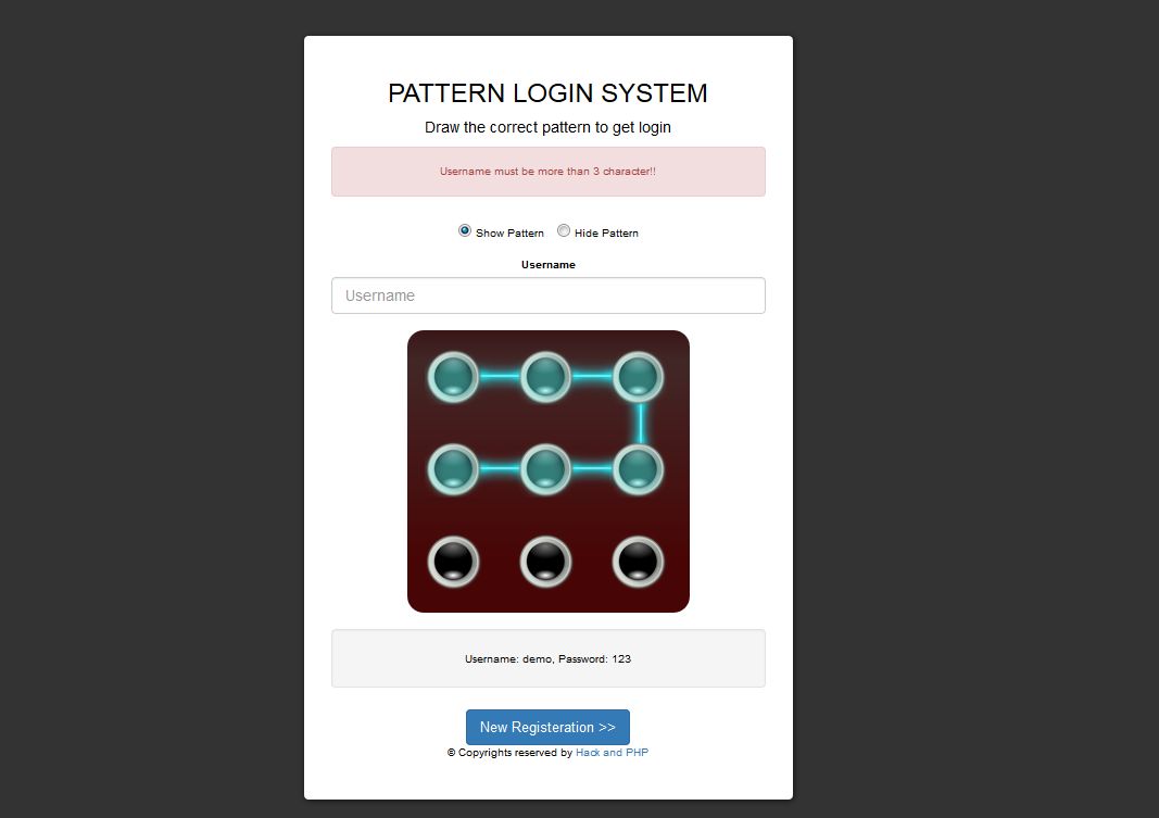 Design Patterns - Code Php Tạo Form Login