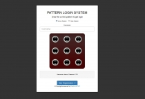 Pattern Lock Login and Register - PHP Screenshot 2