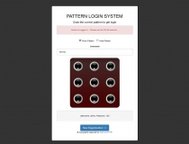 Pattern Lock Login and Register - PHP Screenshot 3