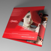 Indesign Brochure Red Diamond Template