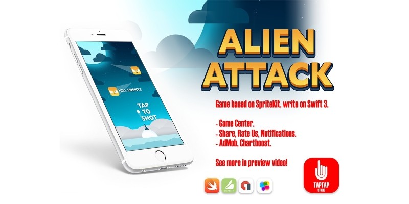 Alien Attack - Full iOS Xcode Project