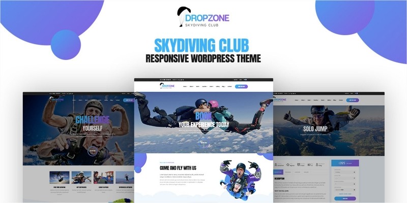 Dropzone - Skydiving Responsive WordPress Theme