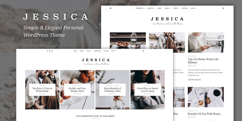 Jessica - Simple  And Elegant WordPress Theme