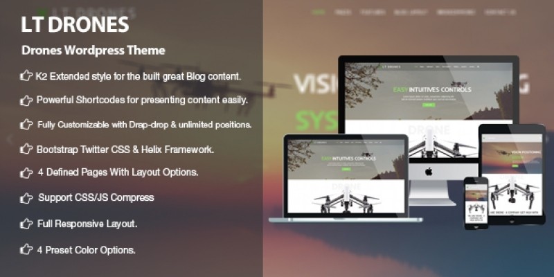 LT Drones - Drone WordPress Theme