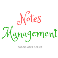 Personal Notes Management System