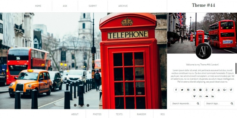 London - Tumblr Theme
