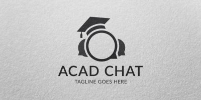 Acad Chat - Logo Template