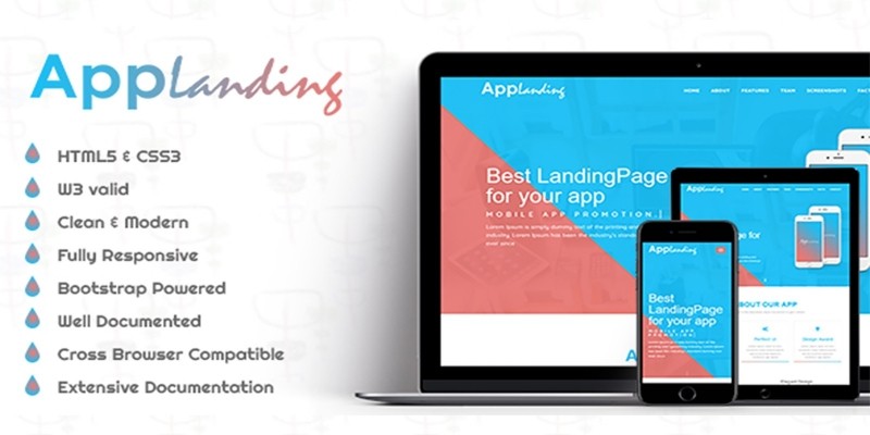 AppLanding - HTML5 Landing Page