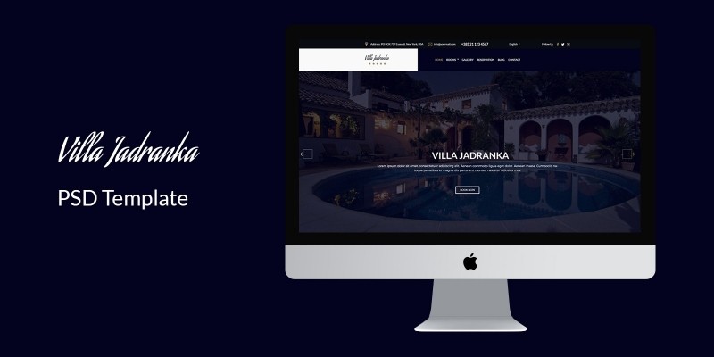 Villa Jadranka - Website PSD Template