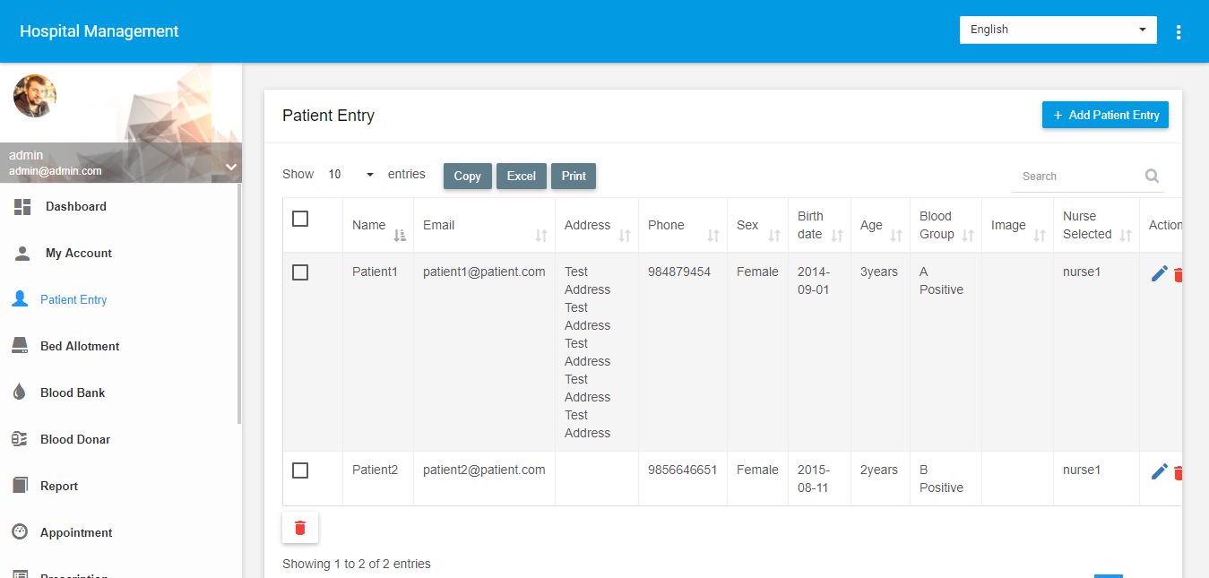 hospital management system project in php source code free download