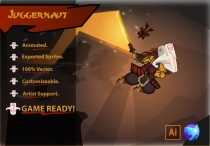Juggernaut 2D Game Character Sprites Screenshot 1