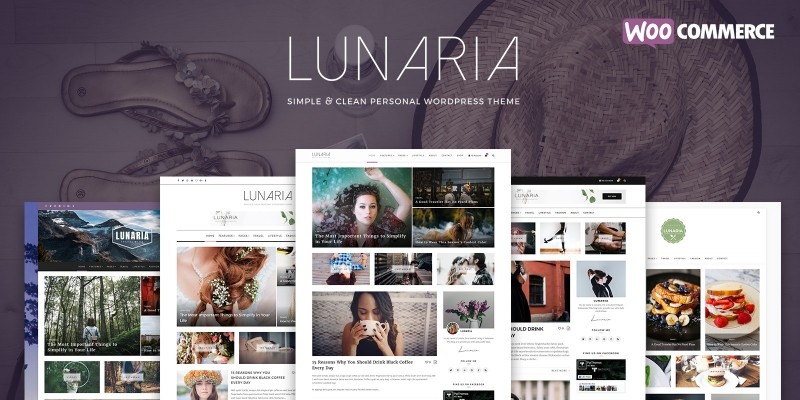 Lunaria - Clean Personal WordPress Theme