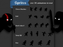 Shadow Warrior Game Character Sprites Screenshot 2