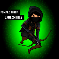 Female Dark Thief Character Sprites