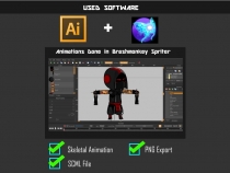 Cyberpunk Game Character Sprites Screenshot 3