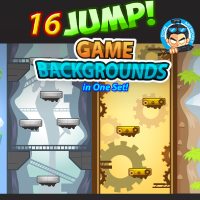 16 Jump Vertical Game Backgrounds Pack