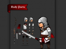 The Light Assassin Game Character Sprites  Screenshot 2