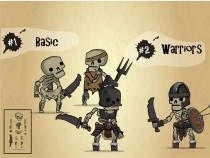 Skeleton Army Character Assets Screenshot 1
