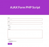 AJAX Form PHP Script Screenshot 2
