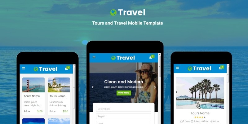 Travel - Tours and Travel Mobile Template