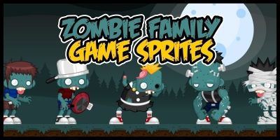 Zombie Family - Game Sprites