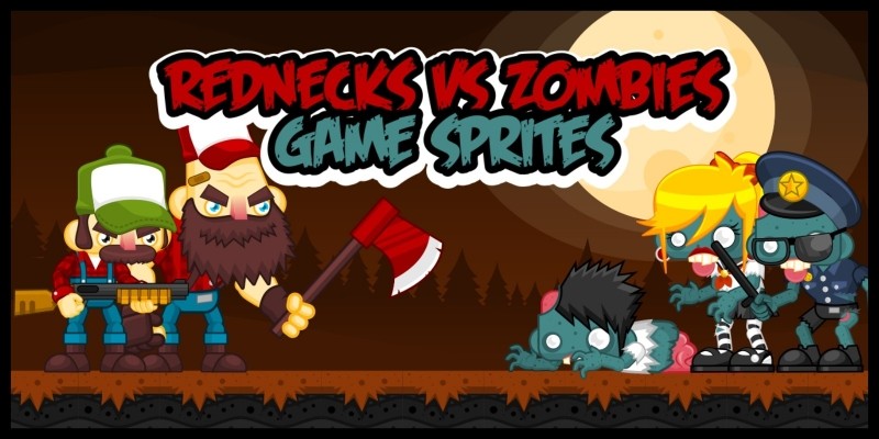 Rednecks vs Zombies - Game Sprites