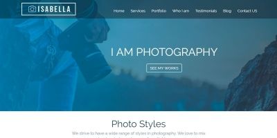 Isabella - HTML Photography Website Template