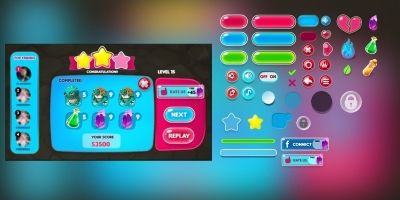 Colorful Bubble Game GUI
