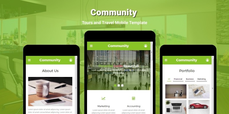 Community - Multipurpose Mobile Template