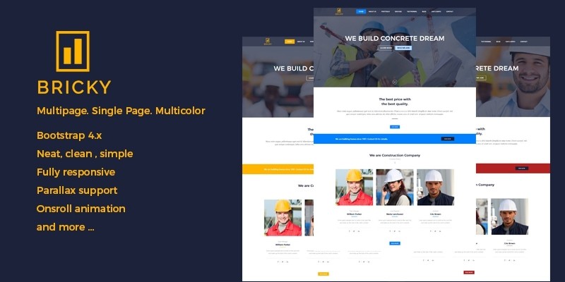 Bricky - Construction Website Template