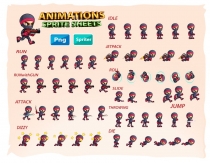 Ninja 2D Game Sprites Screenshot 2