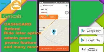 Taxi Booking Android With Backend Admin Panel