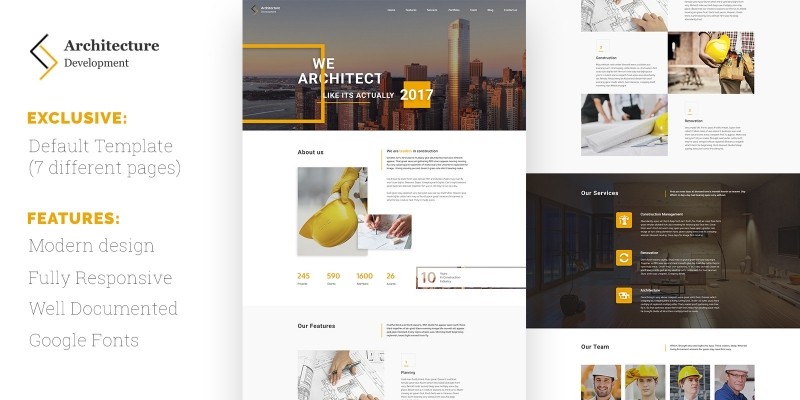 Architecture Development HTML Template