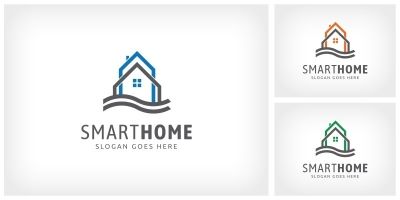 Smart Home - Logo Template