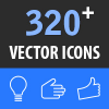 320 Thin Line Icons