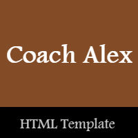 Coach Alex - HTML Template