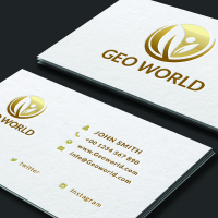 Minimalistic Golden Business card